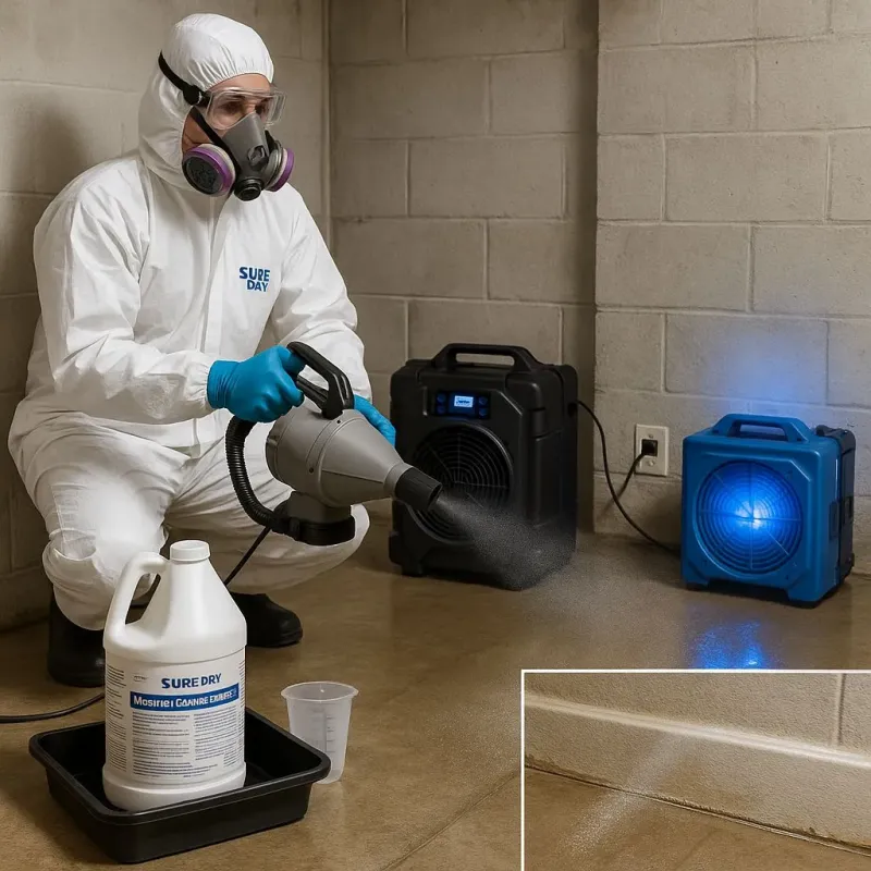 Sanitization and Odor Removal process in Fiskdale, MA