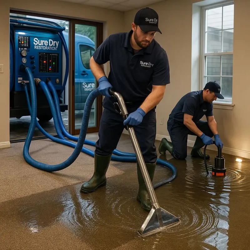 Water Extraction and Removal process in Fiskdale, MA